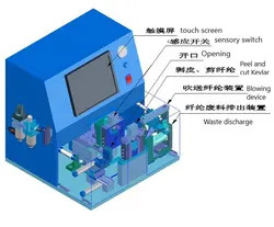 P6802 دستگاه برش کابل فیبر نوری خودکار وصله بند ناف برش پیگتیل