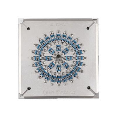 174*174*26mm Fiber Optic Polishing Fixture with 1.5 kgs Weight and Insertion Loss ≤0.20dB for SC UPC Connectors