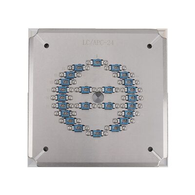 LC APC یونیورسال 24 موقعیت پولیشینگ فکسچر با فولاد ضد زنگ S136 برای پولیش فیبر نوری با کارایی بالا