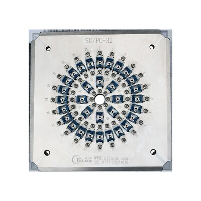 32 اتصال سوراخ SC / UPC لامپ پولیش با فولاد ضد زنگ سخت S136 فیبر نوری پولیش جیگ