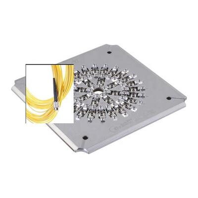 32 پورت FC PC فیبر نوری اتصال کننده پولیشینگ نصب با فولاد ضد زنگ S136 سخت و ساختار IPC