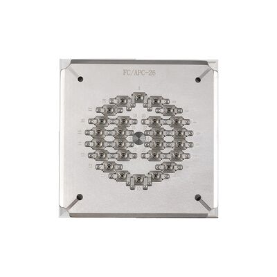 26 پورت FC APC فیبر نوری پولیشینگ تکیه با فولاد ضد زنگ S136 برای ضد زنگ و عملکرد ماندگار