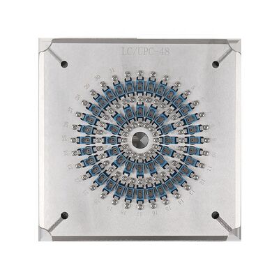 ۴۸ پورت LC PC فیبر نوری پولیشینگ فکسچر با فولاد ضد زنگ با قدرت بالا S136 و از دست دادن ورودی ≤0.20dB