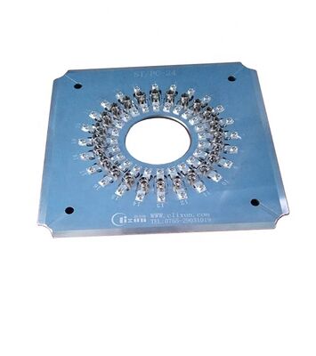 ST فیبر نوری 24/32 کانکتور پولیشینگ فکسچر با فولاد ضد زنگ سخت S136 برای کارایی بالا و از دست دادن ورودی ≤0.20dB