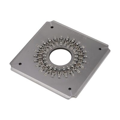 24 پورت FC UPC فیبر نوری پولیشینگ جیگ با فولاد ضد زنگ سخت S136 برای پولیش کنتاکتور با کارایی بالا