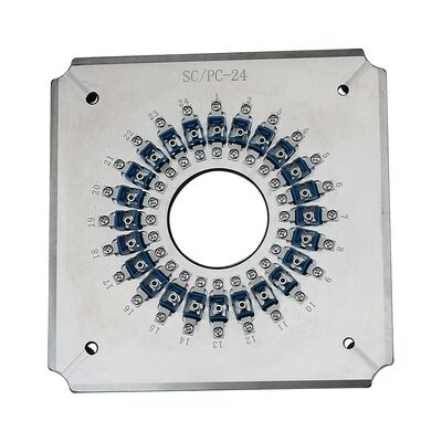 24 پورت SC UPC فابریک پولیش فیبر نوری با فولاد ضد زنگ S136 سخت شده و از دست دادن ورودی ≤0.20dB