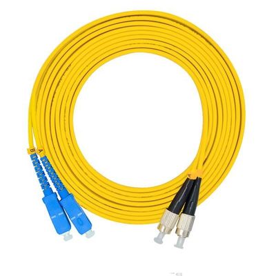 ROHS فیبر نوری فیبر نوری در فضای باز Patch Cord Drop Sc To Fc Patch Cord 3.0mm 2m