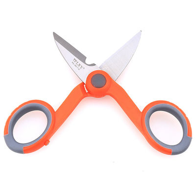 ابزار کابل فیبر نوری نارنجی 14.5 سانتی متر Kevlar Cutter For Jumper Pigtail Fiber