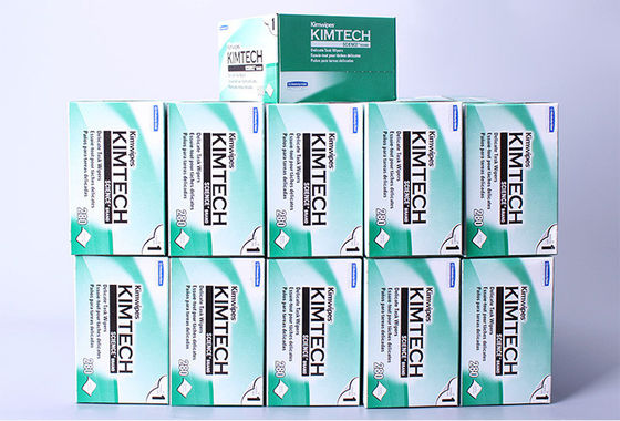 ابزارهای کابل فیبر نوری بدون گرد و غبار ، دستمال های تمیز کننده 280PCS / جعبه بسیار جاذب