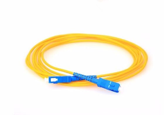 کابل پچ کابل فیبر نوری داخلی FTTH نظامی با اتصال نر SC UPC