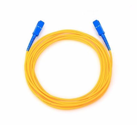 کابل پچ کابل فیبر نوری داخلی FTTH نظامی با اتصال نر SC UPC