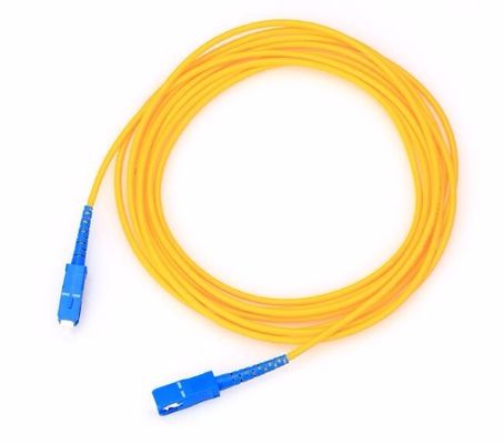 کابل پچ کابل فیبر نوری داخلی FTTH نظامی با اتصال نر SC UPC