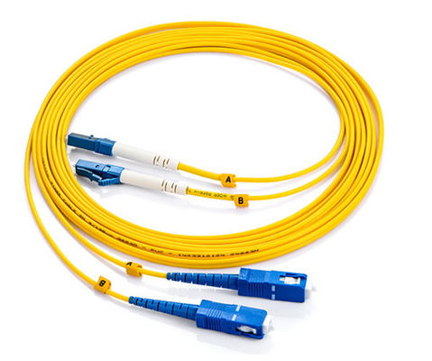 بلوز تک فیبر نوری تک حالت LAN ، تجهیزات تست Sc Lc Fiber Patch Cord