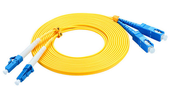بلوز تک فیبر نوری تک حالت LAN ، تجهیزات تست Sc Lc Fiber Patch Cord