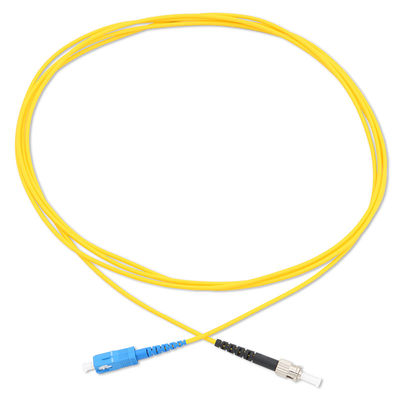 زرد فیبر نوری G657A2 Sc Upc To Sc Apc Patch Cord Single Mode Simplex Cable