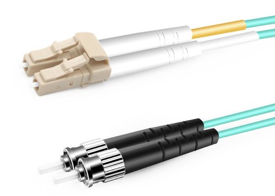 2.0 میلی متر 2 میلی متر چند حالته فیبر نوری St به Lc Patch Cord OM3 از دست دادن درج کم