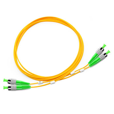 SM 9/125 Zipcord Simplex فیبر نوری پچ کورد FC APC برای شبکه FTTH FTTB FTTX
