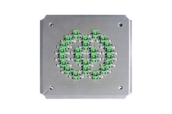 24 پورت SC APC Polish Jig فولاد ضد زنگ برای فیبر نوری SC APC Connector